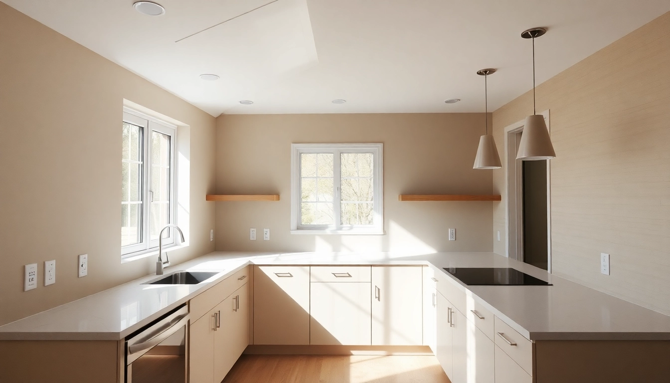 Remodeling in progress: a modern kitchen renovation showcasing stylish cabinetry and functional design elements.