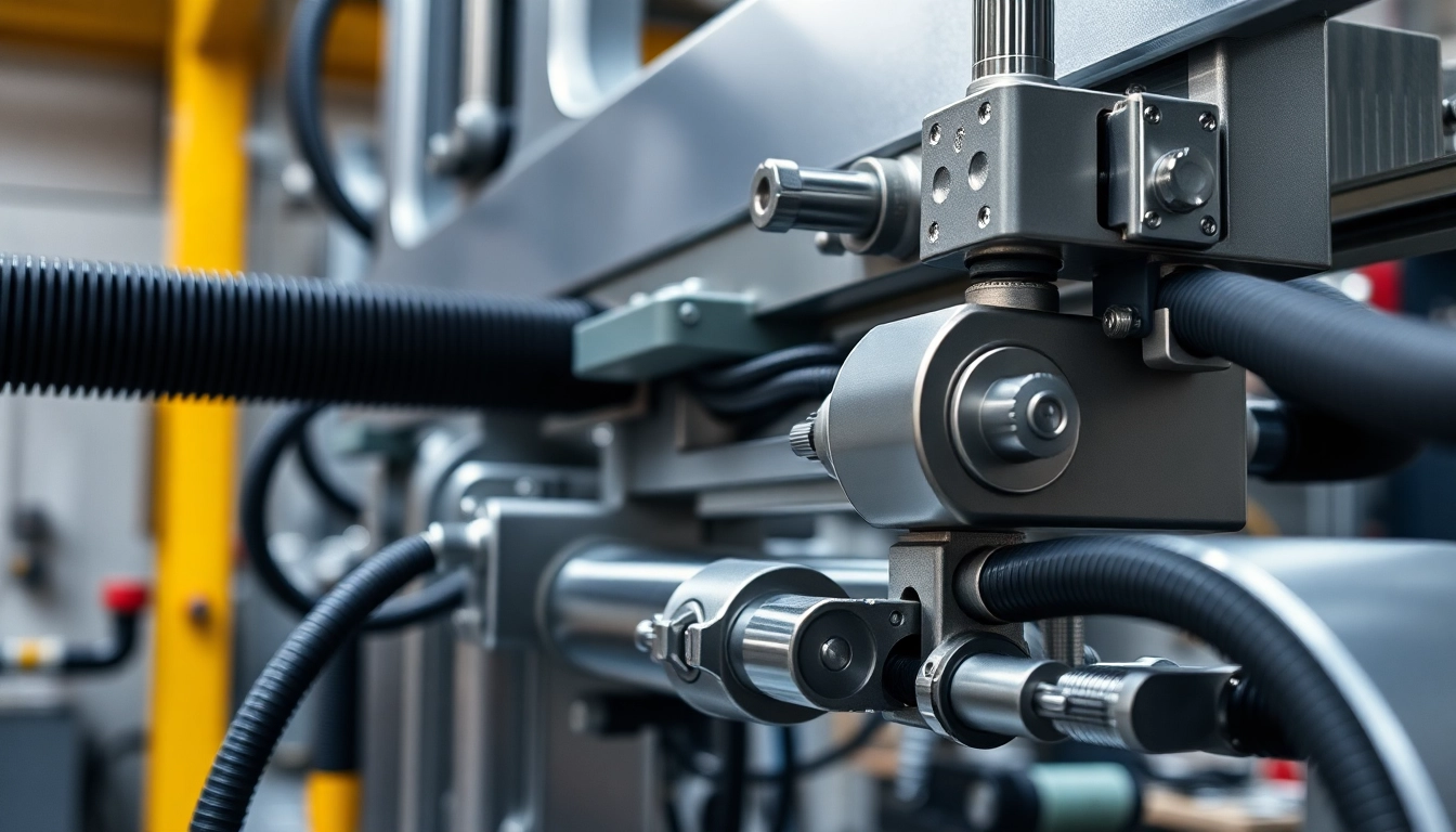 Effiziente spannsysteme pneumatisch bei der Anwendung in industriellen Fertigungsprozessen, mit sichtbarem Druckluftanschluss.