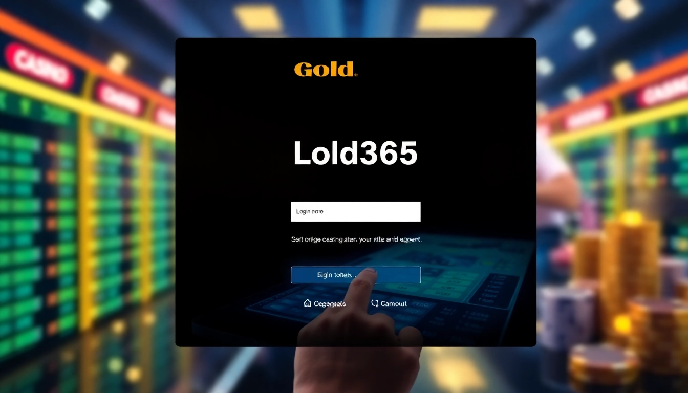 Gold365 login interface showing secure sign-in process with vibrant gold accents, ensuring safe access to betting accounts